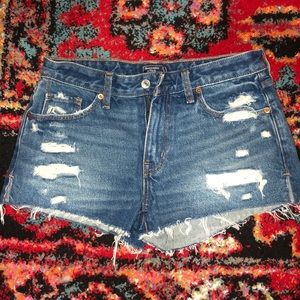 A&F Low Rise Distressed Shorts Size: 27/4